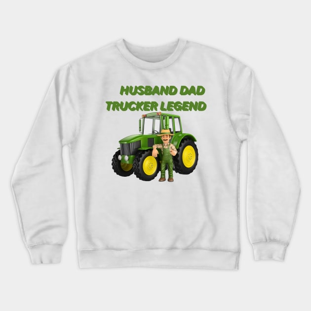 Husband trucker Crewneck Sweatshirt by sheelashop